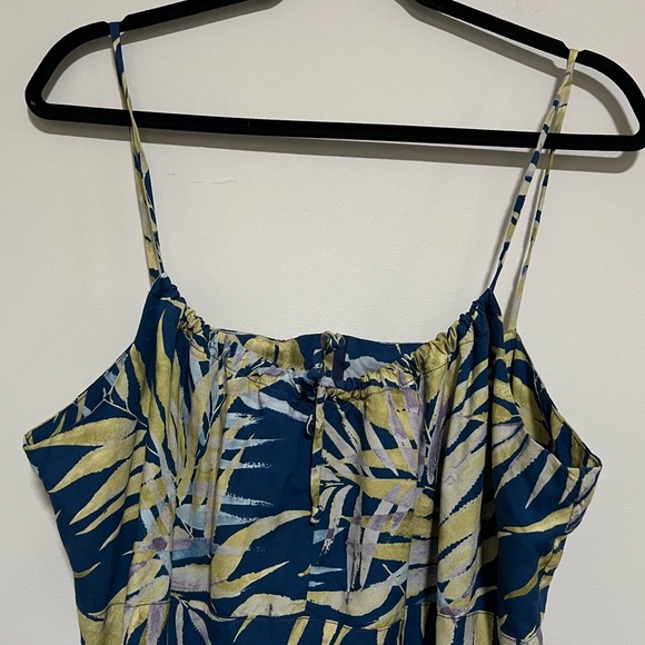 Nani Hawaii Tropical Babydoll Milkmaid Dress Size XL Hawaiian Y2K Resort Luau - Picture 3 of 8